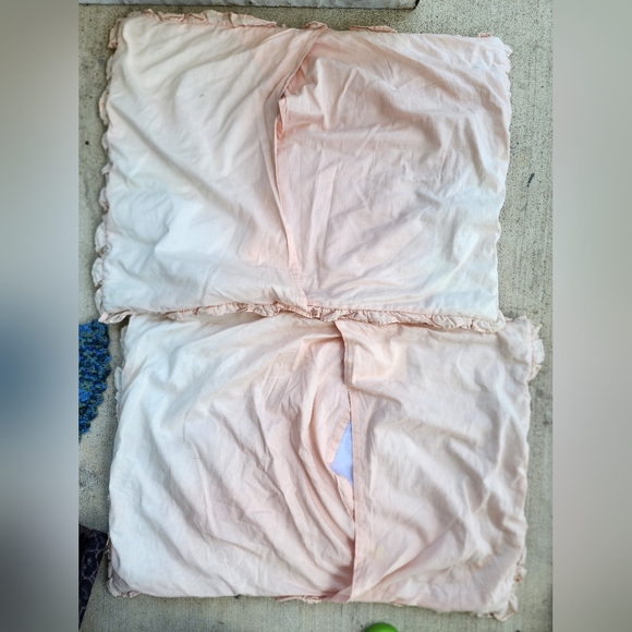 Vintage Collier Campbell Floral Pastel Queen Duvet Cover W/Shabby Chic Shams - Picture 12 of 14